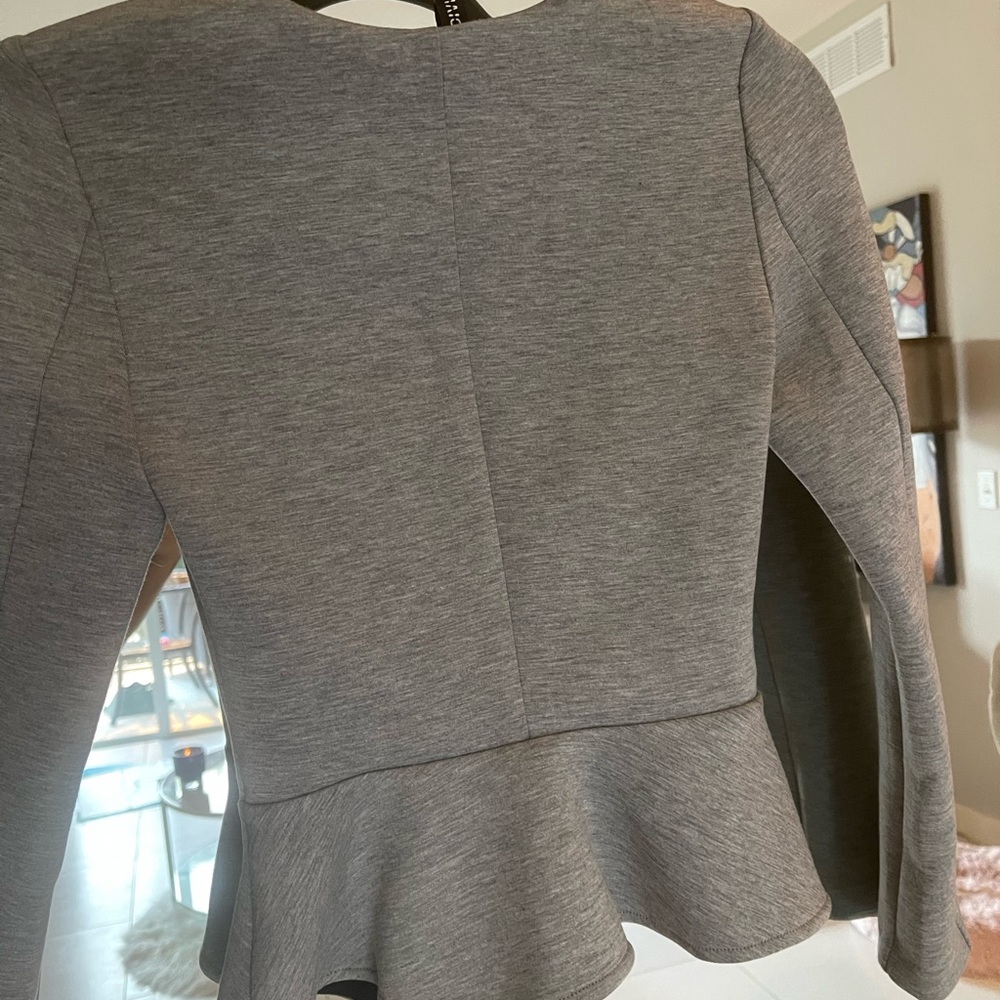 H&M Fitted Gray Jacket NWOT 2 - Picture 4 of 5